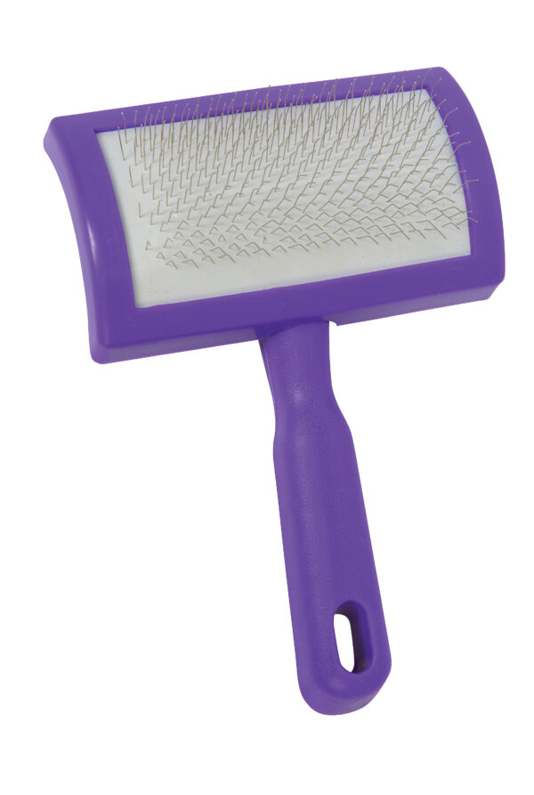 PLASTIC SLICKER BRUSH, PURPLE