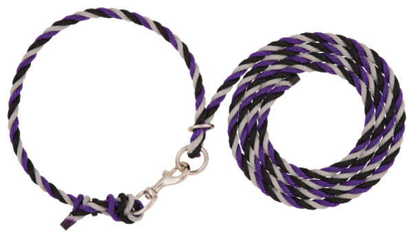 POLY NECK ROPE, PURP/BLK/GRAY